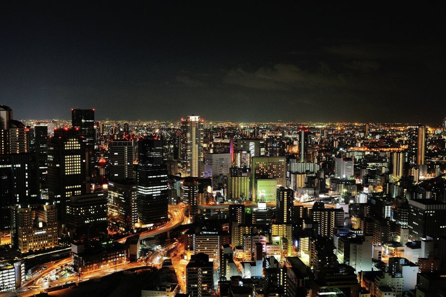오사카의 멋진 야경