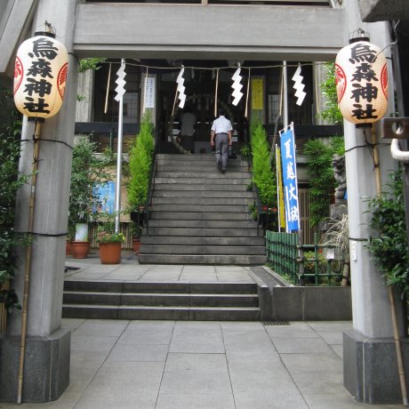 Karasumori Shrine in Shimbashi Karasumori Shrine in Shimbashi